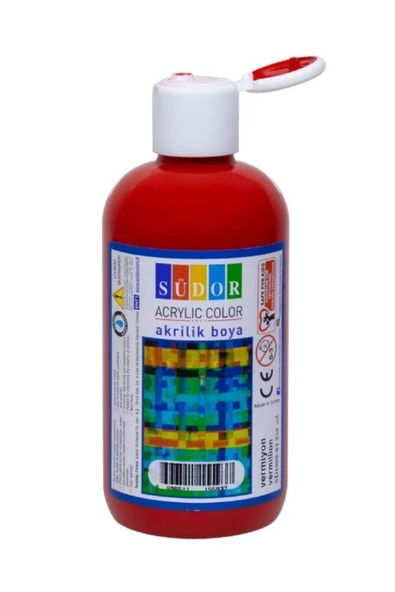 Südor Akrilik Boya 250 Ml Vermiyon Kırmızı ürün görseli