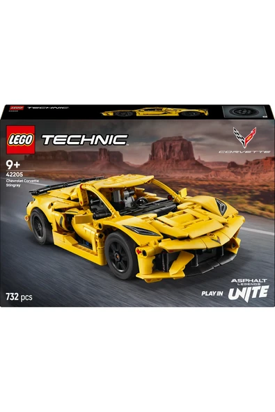 LEGO ® Technic Chevrolet Corvette Stingray 42205 - 9+ Çocuklar için Oyuncak Yapım Seti (732P) - Resim 3