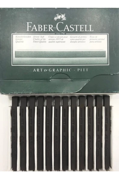 Faber Castell Faber-castell Pitt Monochrome Eskiz Pastel Boya 12 Li (1 PAKET 12 ADET) ürün görseli
