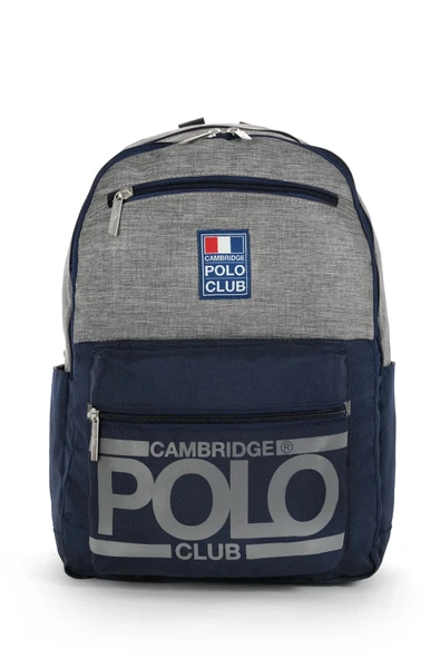 Cambridge Polo Club Street Style Dört Bölmeli Unisex Okul Sırt Çantası Lacivert / CPO4016.011 ürün görseli