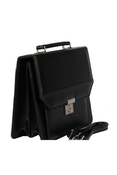 Eye SUNİ DERİ EVRAK ÇANTASI SİYAH - Resim 2