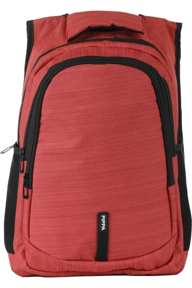 Pippa Teo Üç Gözlü Kırmızı Okul Günlük ve Seyahat Sırt Çantası - Kadın ürün görseli