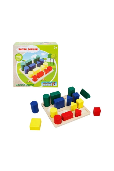 bisepetim Sunman 1742 tahta geçmeli oyunlar bultak geometrik şekiller 4 renk ürün görseli