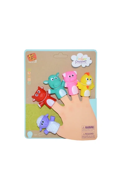 Kızılkaya Oyuncak Hayvan Figürler Parmak Kukla - Resim 3