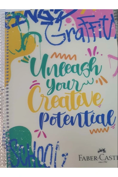 Faber Castell Grafiti Spiralli Defter 100 Yaprak Çizgili ürün görseli