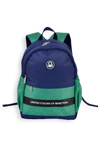 Benetton Lacivert - Yeşil Çocuk 41x29x15 cm Sırt Çantası OKUL ÇANTA ürün görseli