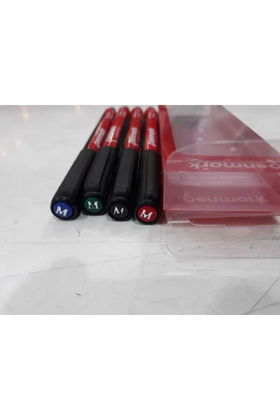 penmark ASETAT -CD- KALEMİ MEDİUM UÇ 4 LÜ SET - Resim 2