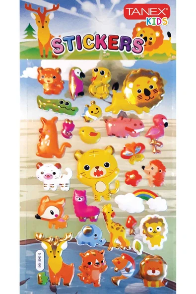 Tanex Sevimli Canlılar Serisi 3D Etiketi TNX-26158 ürün görseli