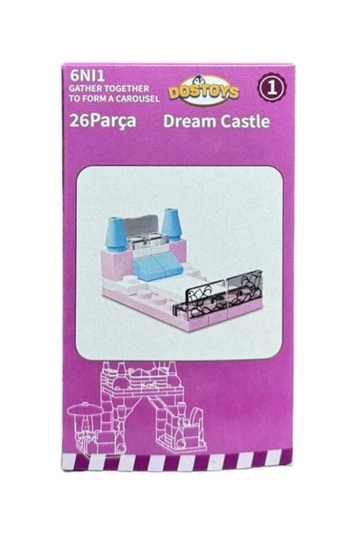 DOSTOYS DREAM CASTLE 01 MODÜLER YAPI OYUNCAĞI - Resim 2
