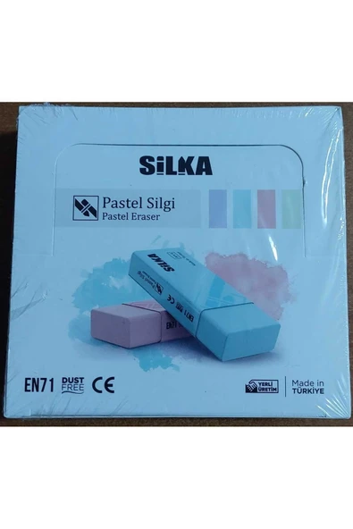 Yerli Silka Art.4 Pastel Öğrenci Silgisi Karışık Renklerde (20 Li Kutu) ürün görseli