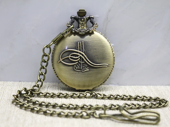 Osmanlı Tuğralı Köstekli Saat ürün görseli 1