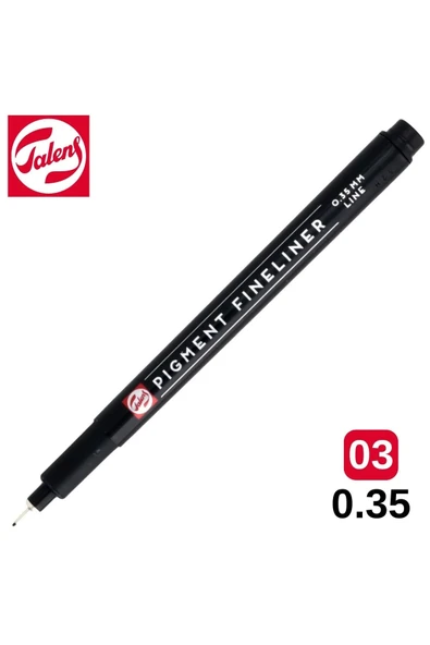 Talens Pigment Fineliner Teknik Çizim Kalemi Siyah 03 (0.35mm) / ürün görseli