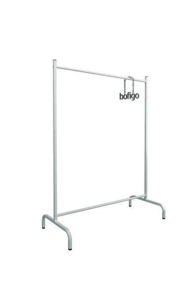 Bofigo Konfeksiyon Askısı Ayaklı Askılık Elbise Askılığı Beyaz - Resim 5