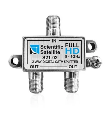 Mag S21-02 1/2 Yollu Kablo TV Sinyal Ayırıcı Splitter - 5-1000 MHz Frekans Bölücü Çoklayıcı ürün görseli