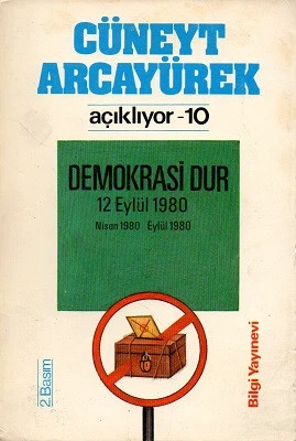Demokrasi Dur 12 Eylül 1980 Cüneyt Arcayürek Bilgi Yayınevi ürün görseli