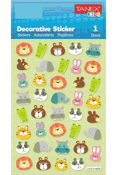 Tanex Sevimli Aslan Serisi Etiketi TNX-25155 ürün görseli