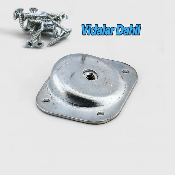 Dereceli Açılı Metal 8 ADET Set Mobilya Ayak Bağlantı Aparatı M8 Sehpa Masa Ayağı Tabanı Montaj - Resim 3