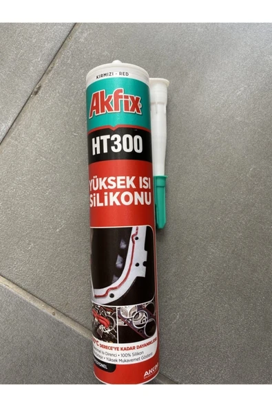 Akfix HT300 Yüksek Isı Silikonu 280 ml Kırmızı 300 Derece Isıya Dayanıklı Silikon ürün görseli