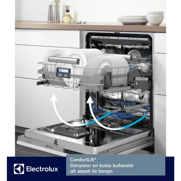 Electrolux ESC87300SX Airdry 9 Programlı Inox Bulaşık Makinesi - Resim 5