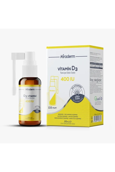 Miraderm D3-400 IU 20 ML SPREY ürün görseli 1