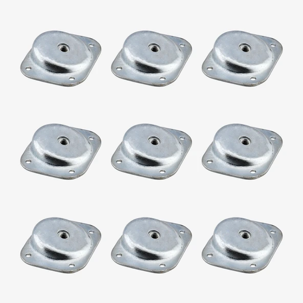 Dereceli Açılı Metal 9 ADET Set Mobilya Ayak Bağlantı Aparatı M8 Sehpa Masa Ayağı Tabanı Montaj - Resim 7