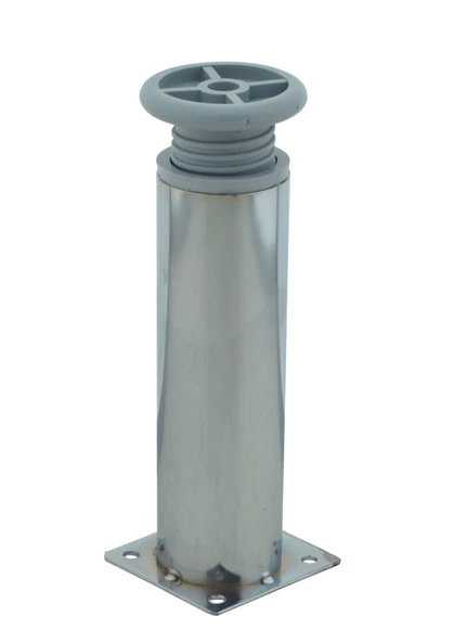 LUDIA Metal Ayarlanabilir 3 Adet Mobilya Ayağı Metal Tablalı 15cm - Resim 3