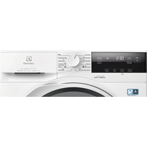 Electrolux EW8D394MT 800 Serisi Ultracare Steam 3dsense 9 kg A+++ Buharlı Inverter Kurutma Makinesi - Resim 2
