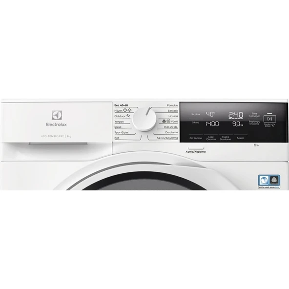Electrolux EW6F3494T 9kg 1400 Devir A Enerji Sınıfı Çamaşır Makinesi - Resim 2