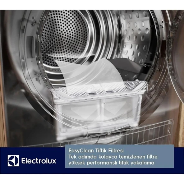 Electrolux EW7D285UT 700 Serisi Delicatecare A+++ Enerji Sınıfı 8 kg Inverter Isı Pompalı Kurutma Makinesi - Resim 5
