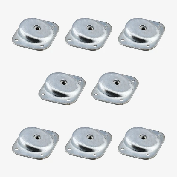 Dereceli Açılı Metal 8 ADET Set Mobilya Ayak Bağlantı Aparatı M8 Sehpa Masa Ayağı Tabanı Montaj - Resim 7