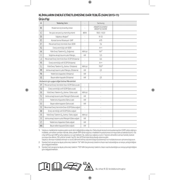 Samsung AR60F12CAAW/SK 12000 Btu Windfree™ Premium Plus Inverter Duvar Tipi Klima - Resim 5
