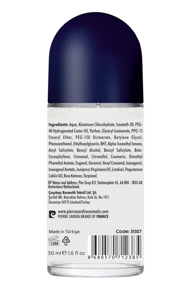 Pierre Cardin Roll-on Kadın Deodorant Ter Kokusu Önleyici Leke Bırakmayan 48 Saat Anti-perspirant Koruma -Fresh Active - Aktif Ferahlık - 50 ml - Resim 3