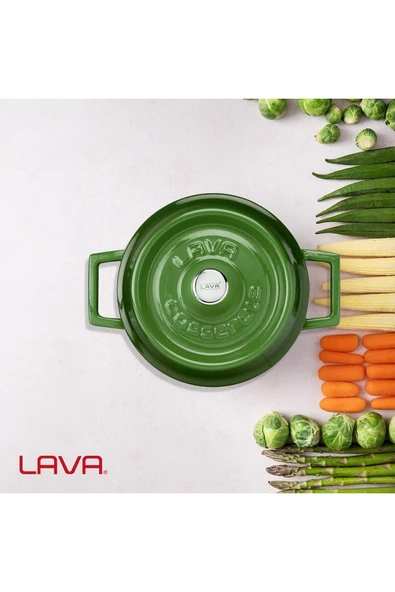 Döküm Yuvarlak Tencere. Trendy Çap(Ø)20cm. - Resim 7