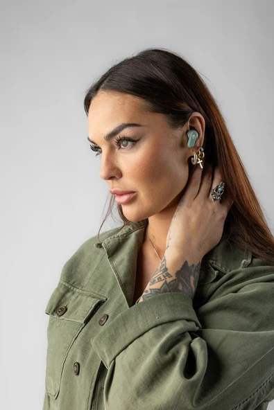 Skullcandy Dime 3 True Wireless Kulaklık Preppy Sage S2DCW-T989 - Resim 8