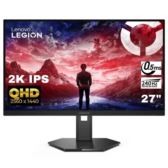 Lenovo Legion 27QD-10 27" 240Hz 0.5ms (2xHDMI+DP) QHD 2K IPS Monitör 67D2UAC1TK ürün görseli