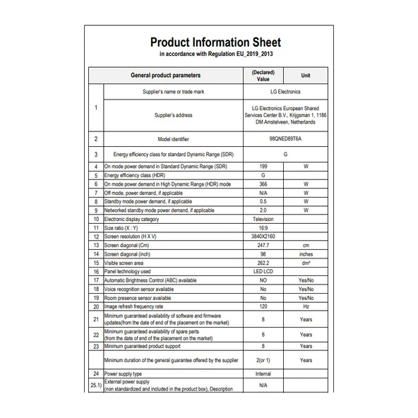 LG 98QNED89T6A 98'' 248 Ekran Uydu Alıcılı 4K Ultra HD Smart QNED TV - Resim 7