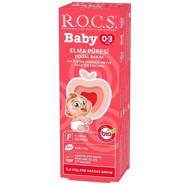 ROCS BABY ELMA PÜRELİ MACUN ürün görseli 1