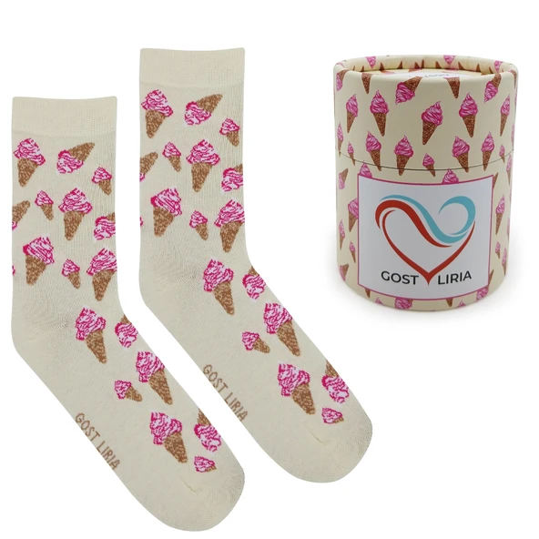 İce Cream Socks – Desenli Unisex Soket Çorap ürün görseli