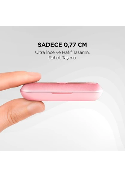 Ttec AirBeat UltraSlim 2KM136RA TWS Rose Gold Kulak İçi Bluetooth Kulaklık - Resim 3