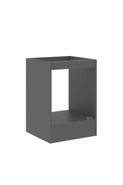 Bofigo Ankastre Fırın Dolabı Ankastre Dolabı Ankastre Ocak Dolabı Antrasit - Resim 4