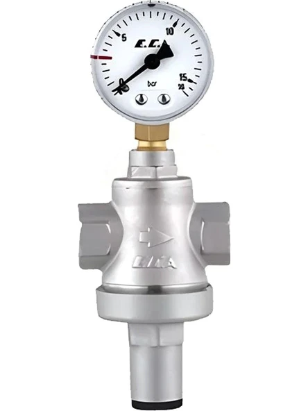 E.C.A Eca 3/4 Manometreli Rakorsuz Basınç Düşürücü 602111010 ürün görseli