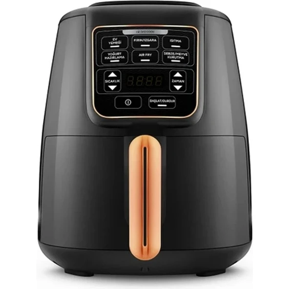Karaca Air Pro Cook XL 2 in 1 Konuşan Airfryer Black Copper 4 Kişilik ürün görseli