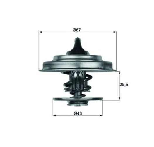 TERMOSTAT (71°) ACTROS ATEGO AXOR CITARO TOURINO T 0012033975 ürün görseli