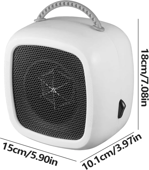 Elektrikli Isıtıcı Fan, 600W - Resim 2