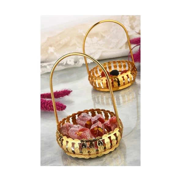 Jindar Life Hürrem Sultan Gold Lokumluk Sunumluk Kahve Yanı 6 Adet ürün görseli 1