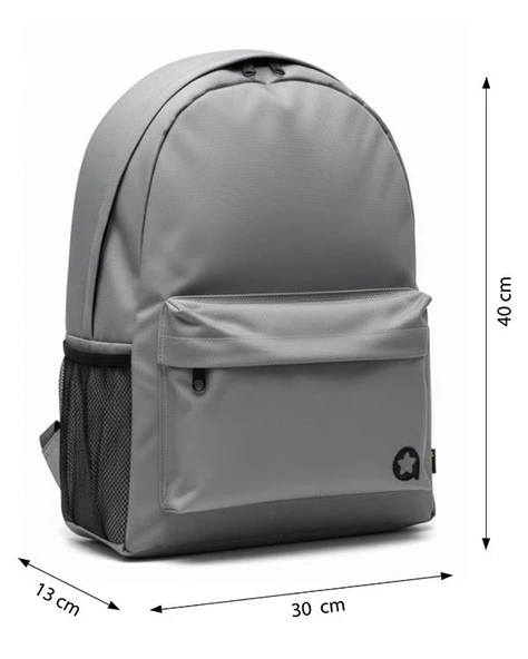 Yuga İki Gözlü Sırt Çantası Gri - Resim 6