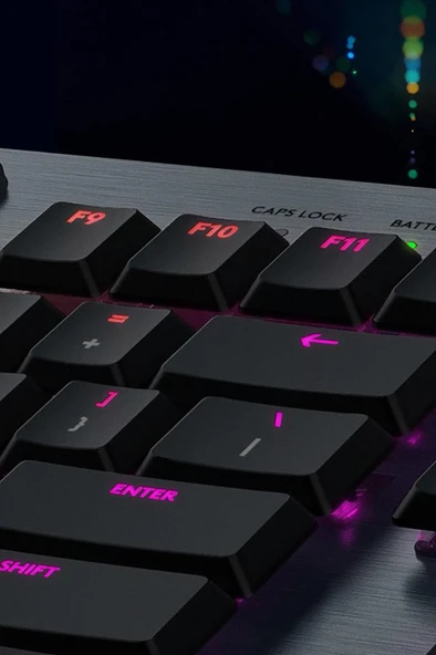 Logitech G915 920-009111 RGB Clicky Switch Kablosuz Mekanik Oyuncu Klavyesi - Resim 5