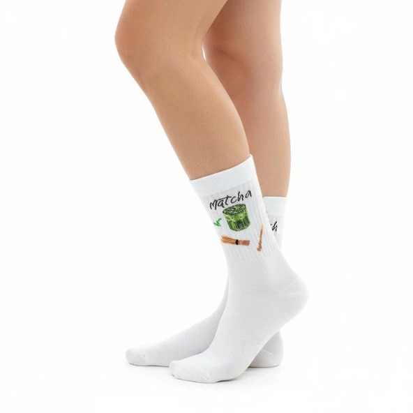 Macha Socks – Desenli Unisex Soket Çorap - Resim 4