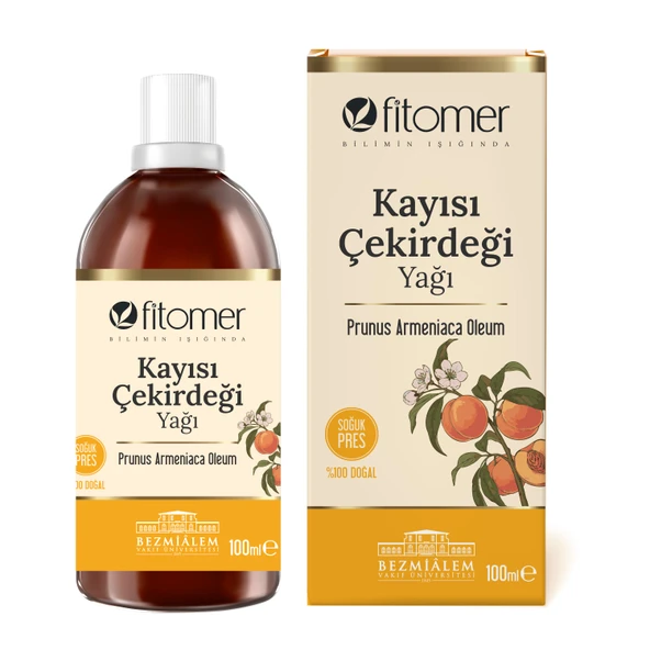 Fitomer Kayısı Çekirdeği Yağı 100 Ml Soğuk Sıkım %100 Doğal ürün görseli
