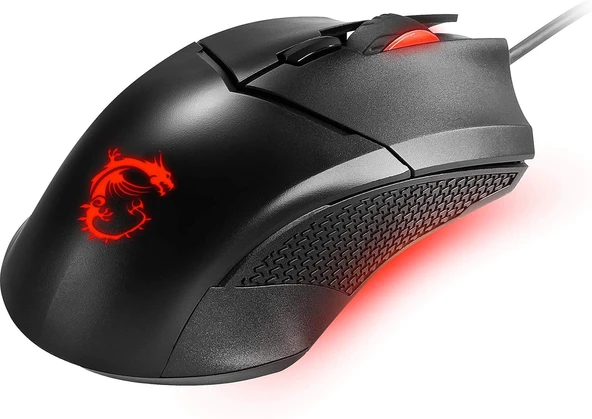 MSI Clutch GM08 3200DPI (Yazılım ile 4200DPI) 6 Tuş USB Optik Kablolu Gaming (Oyuncu) Mouse - Resim 4